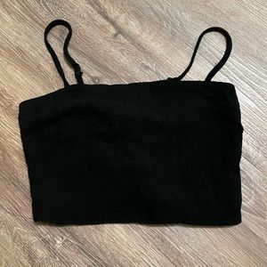 Linen, Tie Back, Crop Tank